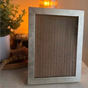 Rachel Zoe Metallic Silver Picture Frame